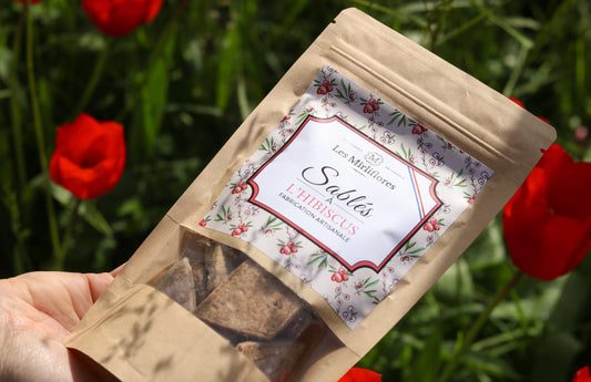 Sablés à l'hibiscus - sachet 120gr Les Mirliflores