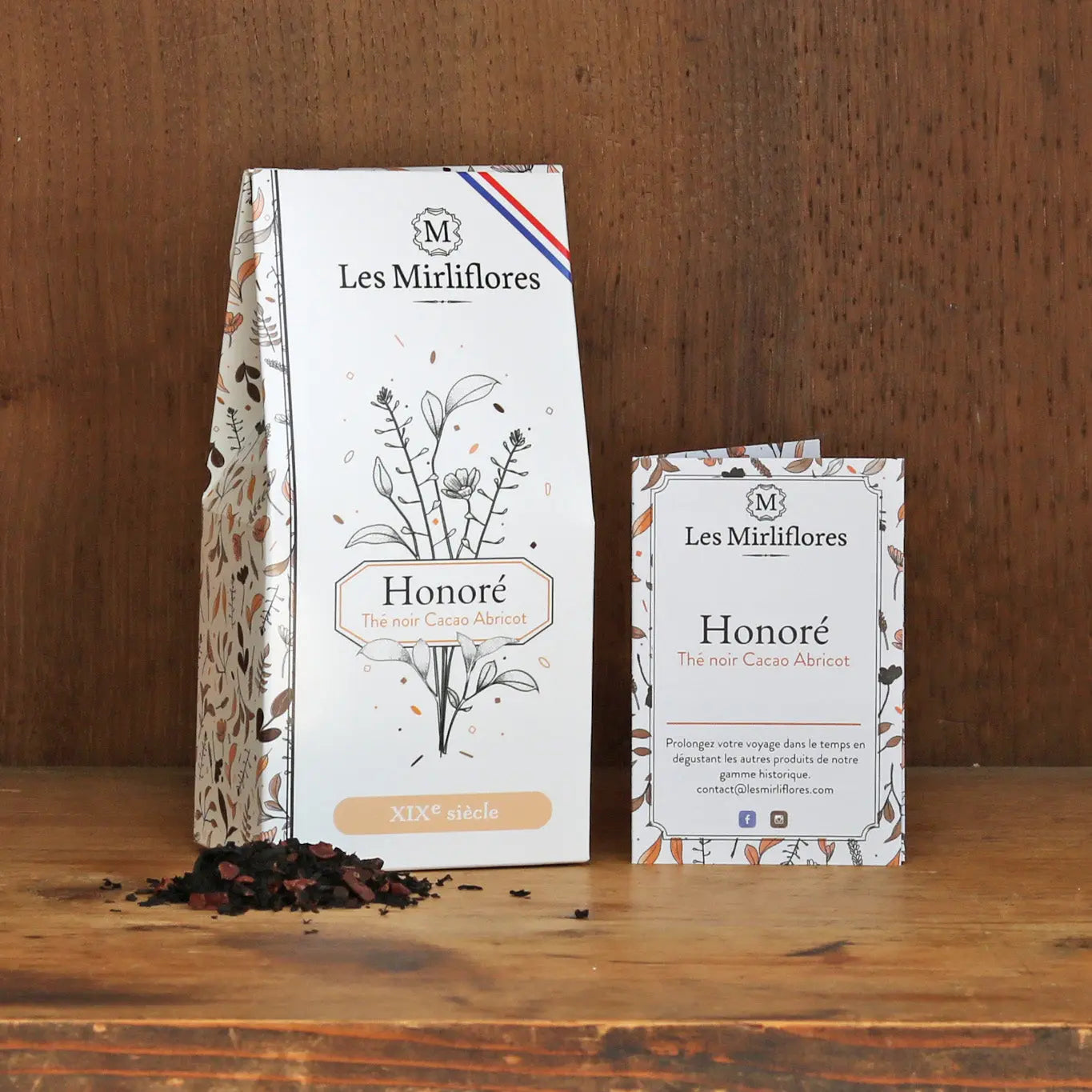 Honoré - Thé noir cacao abricot - 50g Les Mirliflores