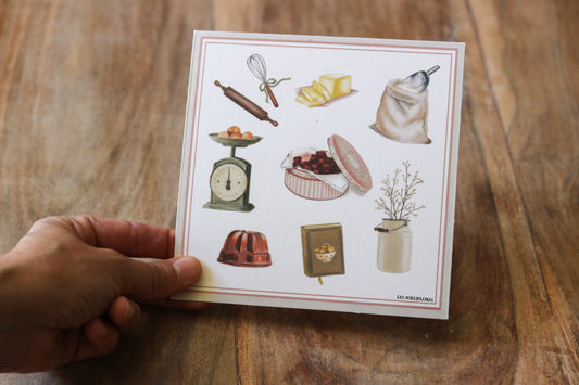 Carte illustrée La Pâtisserie