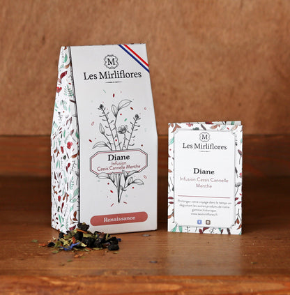 Diane -  Infusion cassis, menthe, cannelle 50gr Les Mirliflores