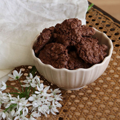 Macarons soufflés - 140g - chocolat / éclats d'amandes